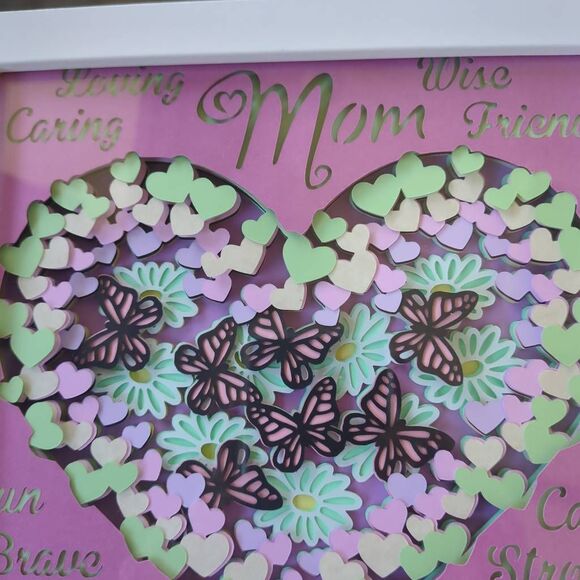Mother's Day 3D cut layered Picture. Size 8X8 - Picture 2 of 5